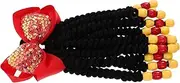 ARTSEWPLY Boys and Girls Braided Ponytail Wig Extension Beaded Bow Long Hair Accessories for Girls Comfortable Fashionable