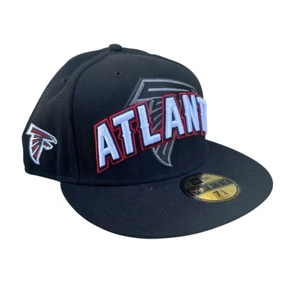 Atlanta Falcons New Era 59FIFTY Fitted 7 3/4 Hat Black/Red