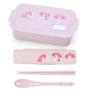Sanrio My Melody Bento Box Container & Chopsticks & Spoon with Case Set (1set)