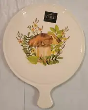 Ceramica Cuore Mushroom Ceramic Trivet Cheese Board Tray Farmhouse Italian Italy