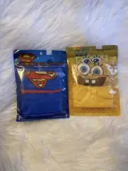Kids Face Mask Covering SpongeBob SquarePants & Superman