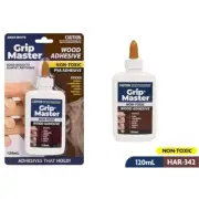 Grip Master Wood Adhesive Non-Toxic PVA Adhesive 120ml