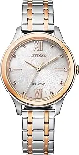 [CITIZEN] Women's Analogue Eco-Drive Watch with a Stainless Steel Band