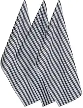DII Cotton Decorative Farmhouse Chic Geometric Dish Towels, (18x28, Set of 3), Oversized Kitchen Dish Towels, Perfect Mother's Day, Hostess, Housewarming Gift - Stripe