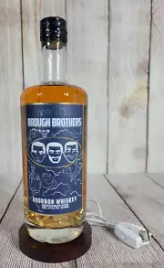 Brough Brothers Bourbon Whiskey 750ml Color-Changing LED/USB Accent Lamp