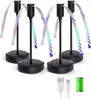 4 Pack Food Fan Table 2000Mah USB Powered Rechargeable Portable Flexible Spinner