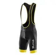 Skins Men's Cycling Activewear Elite Bib Short Black/Zest
