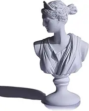 LCCCK 6" H White Aphrodite Bust Statue Classic Greek Mythology Roman Venus Goddess Sculpture, Shelves David Aesthetic Decor for Small Statues - Dark Academia Bookshelf Room Decor Bust Sculptures