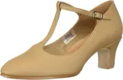 Bloch Women's Chord T-bar Strap 2" Dance Shoe 9, Tan