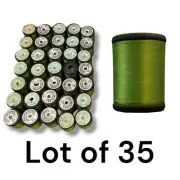 Vtg Lot Of 35 Gudebrod Gude-Wind Nylon Thread Lot Green 358 Fly Tying String