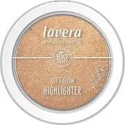 lavera Soft Glow Highlighter - Sunrise Glow 01 - Gold - Organic Almond Oil & Vitamin E - Vegan - Shimmer - Velvety Texture (1 x 5.5 g)