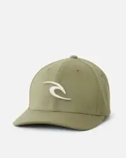 Rip Curl Ripcurl Tepan FlexFit Cap OSFA Dusty Olive Hat - Brand New