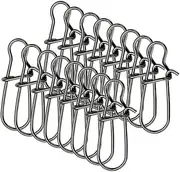 100Pcs Wear Resistant Snap Clips Professional Fishing Clips for Saltwater and Freshwater Tiny Duo Lock Snaps for Various Fishing Methods and Rigs