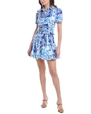 FATE Godet Hem Shirtdress