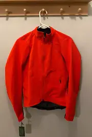 NEW - Velocio Women's Signature Softshell Cycling Jacket (Medium/Fire Red)