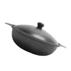 Cooking Pot Cast Iron Casserole Rice Skillet with Lid Pan