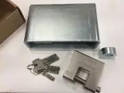 Shipping Container Lock Box, WELD ON VERSION + PADLOCK