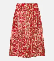 [Dries Van Noten] Dries Van Noten Shera sequined midi skirt AU 16 multicoloured