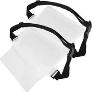 GANAZONO 2Pcs Phone Waist Pouch with Adjustable Strap Transparent Dry Bag for Swimming and Beach Activities for Kayaking and Boating Keeps Valuables Dry