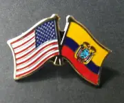 ECUADOR INTERNATIONAL COUNTRY WORLD FLAG LAPEL PIN BADGE 3/4 INCH