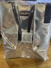 Hulken Medium Rolling Tote Bag with Zip Top Closure Silver
