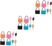 GETAJGHSD 12 Pcs Mini Color Padlock Locks with Keys Backpack Locks Toolbox Padlock Suitcase Small Locks Mini Padlock Sports Locker Lock Suitcase Padlocks Travel Lock Security Padlock