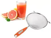 Stainless steel Fine Mesh Strainer with Sturdy Handle Perfect for Sift, Strain.