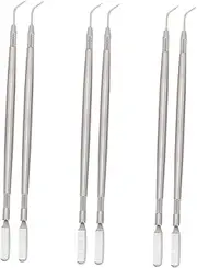 MERRYHAPY 6 Pcs Eyelash Separator Eyelash Extension Supplies Eyelash Extension Tools Eyebrow Comb Eyelash Separation Comb Eyelash Supplies Makeup Applicator Brow Combs Silver Stainless Steel
