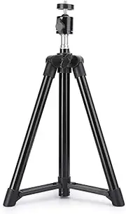 Extendable Phone Tripod, Folding Portable Camera Tripod Stand Phone Holder for Video Recording Selfies Live Stream Vlogging, Desktops Tripod for Camera Phone (0.5m)