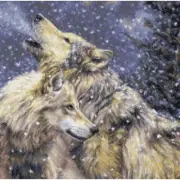Snowfall Gold Collection Embroidery Cross Stitch Kit