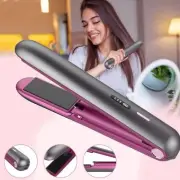 2-in-1 Hair Straightener and Curler, Portable with Adjustable Heat