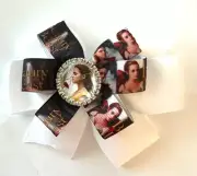 Beautiful Emma Watson in Disney's Beauty and the Beast inspired hairbow.