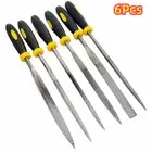 Small Metal File Wood Grind Hand Tools Rasp Diamond Needle 6Pcs Wood Chisel Set