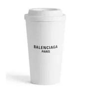 Balenciaga 9AM Coffee Cup Clutch Bag One size white