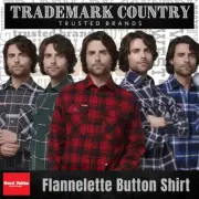 Hard Yakka Men’s Y07752 Flannelette Button Shirt – Open Front, Check, Cotton