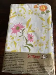 Vintage St. Mary’s Percale Pillow Cases Pair 42x36 Floral Granny Cottage New