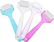AUTSUPPL 4Pcs Manual Face Roller for Skin Care Ergonomic Design Facial to Fine Lines and Puffiness present for and Men and Use Random Color