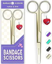 Nurse is Love Nursing Scissors Mayo | Bandage Scissors | Utility Blunt Nurse Scissors First Aid, Vet Rounded tip