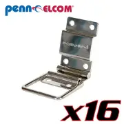 16 Pack Penn Elcom P1980N Strut Hinge with Stary 3.42"x1.42"Steel Nickel Plated