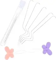Veemoon 1 Set Beading Needles for Jewelry Making Curved Beading Threader Tools for Bracelets Necklaces Earrings Durable Design for Easy Crafting and Stringing Beads Random Color