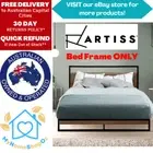 Artiss Bed Frame Double Size Metal Base Mattress Platform Foundation Black DANE
