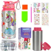 Kinderlolo Decorate Your Own Water Bottle Kits for Girls, 5 6 7 8 Year Old Gi...