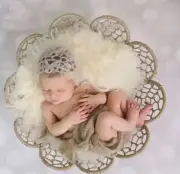 Newborn Woven Straw Basket Dream-catcher bowl Baby Nest photo prop Sitter Prop