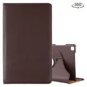For Samsung Galaxy Tab A 8.0-Inch (2019) Case, Rotating PU Leather Cover with Stand, Brown