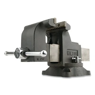 Shop Bench Vise, 6 in Jaw Width, 3-1/2 in Throat Depth, Swivel Base JPW