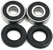 Front Wheel Bearings & Seals Kit for Honda ATC250 ATC250R ATC200 ATC110 125 ATC 125M 250 350 Big Red 250 No Play in The Wheel(Color:4 Piece)