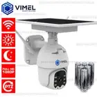 Wireless Solar Security Camera Home PTZ PIR Rechargeable Batteries Construction