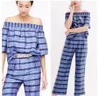 NWT J.Crew Collection Silk Plaid Pants Top Set Jenna Lyons Size 2