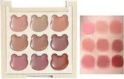 Makeup Lip Gloss Palette - 9 Colors Women Lip Makeup Gloss - Long-Lasting Matte Shades, High Pigment Cosmetics for Teens, Students, Workers, Young Girls