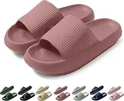 Coswind Women's Men's Shark Soft Slippers Summer Flip Flops Bathing Shoes Unisex Beach Sandals Indoor Outdoor Cloud Shark Slides Non-Slip Slippers